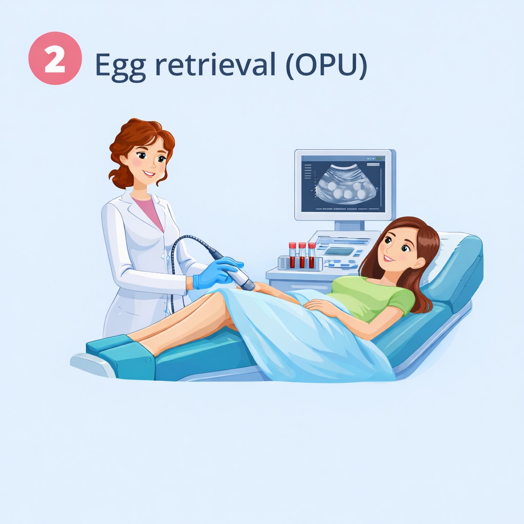 Step 2 Egg retrieval